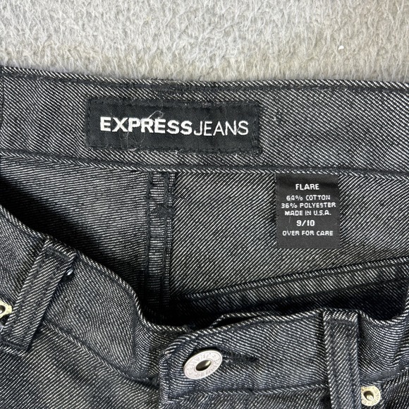 Express Gray Flare & Wide Leg Jeans Size 9/10 - Picture 4 of 9